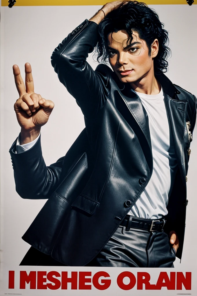 I want you to make the same poster for Michael Jackson&#39;s dangerous tour replacing the word Michael with the word Sheremias 