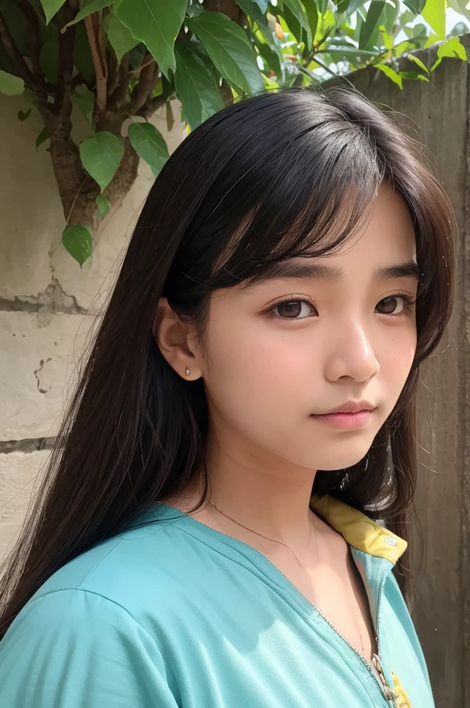 Nepalese Man Aquiline Nose Double eyelids Long Hair Perm jaws are pointed Father Ramez Mother Naoko