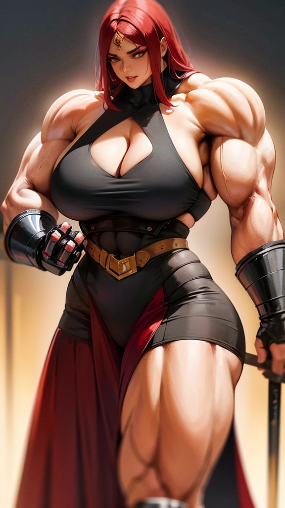 Mulher de biquíni preto e homem mike de camisa branca, homemfraco e mike, físico magro e mike, Very beauthful. , ,weak and defenseless man, físico mike, , muscular ultraviolent woman, muscular and scary, absurdly huge physique, big muscles, extremely muscular woman,, make her step on a man, mike, Red hair, Red hair e olhos azuis,