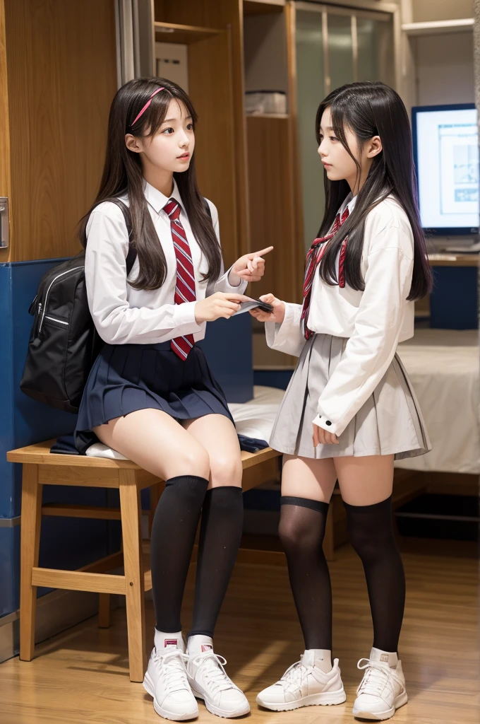 Korean high school girls imprison me