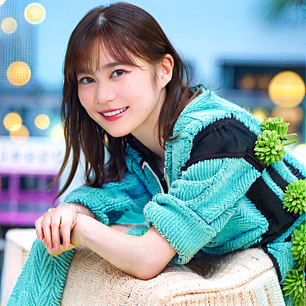 Highest quality,master piece,bloom,a girl, one girl,solo focus,bokeh,alone,full body,standing,posing,4K,8k,raw photo,short brown hair,watch,big eyes,Japanese women,Age 25,healthy,maternal,positive,bright,kind,Beautiful Skin,Fair skin,Highest quality,4K,8k,masterpiece,Young and beautiful,Attractive woman,Dcup Bust、An innocent smile、smile、teeth、The background is the city、Casual Style、sneakers、one girl、Accurate hands、Accurate legs、Detailed hands and fingers、Anatomically correct body、one girl,one girl,very nice lady,one girl