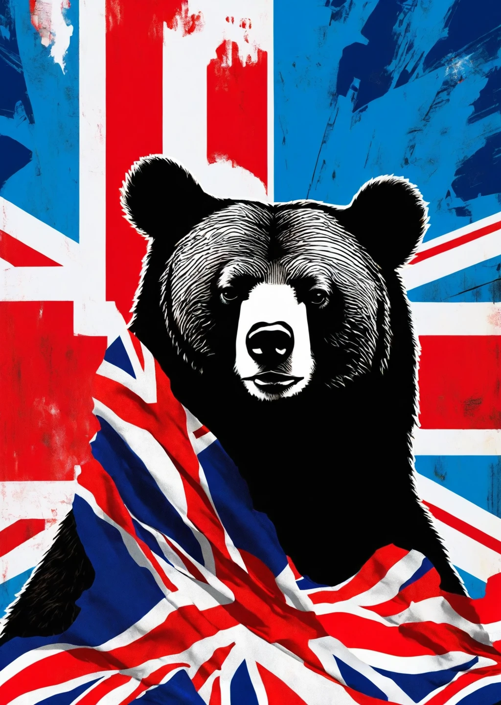 1 bear、Travel to London、silhouette、Realistic、Union Jack Theme、
Karl Kleiner Barbara Kruger Summary, American, collage, Digital, graphic design, Pop Art, Portraiture