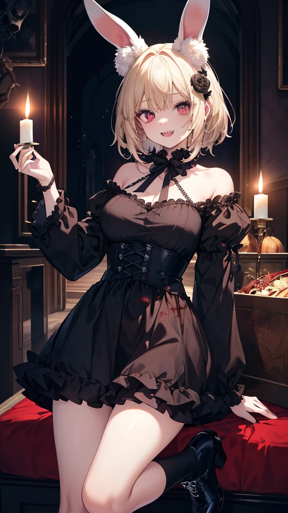 masterpiece, Highest quality, High resolution,(Highest quality,4K,High resolution,masterpiece:1.2),Very detailed,Realistic:1.37,masterpiece, Highest quality, Exquisitely crafted, woman, beautiful, elegant, smile, Blood, iridescent Long Hair, bangs, skirt, shirt, Long sleeve, Frills, shoes, (Red and Black:1.4), flower, spooky, Horror, 頭蓋Bones, Long Hair, Black Hair, Candles, Blood, hair flower, Dead, hair ornaments, Bone, doll, 頭蓋Bone, skeleton, Horror (theme),spooky altar background,Dark fantasy,Red color scheme,Ominous atmosphere,eyeを引く,Storytelling,anatomy,Anime Style,Concept Art,beautiful細部までこだわった顔と (((赤いeye ))),A terrifying ritual ,Satanic Ritual,Premature death,Misconduct,クレイジーなsmile,Scythe Face,Girl Monster, beautiful, Delicate facial features, 鋭いeye, Sharp Fangs, 青White skin, blonde,robot,Cursed Painting, Dark Background, Cinema Lighting, Dramatic Shadows, Gothic style, Gloomy atmosphere, Dark fantasy, One Girl, , Please open your mouth wide, Open your mouth and baring your teeth,Sharp teeth like a beast, Wide lips, very wide mouth, Vermilion cheeks, ,(Bloodしぶき:1.4),Scary smile, smile,Fallen angel design, ねじれたsmile、Bloodまみれの、頭からの出Blood,、Bloodしぶき、,(Bloodしぶき:1.4),Crossbones, 頭蓋Bone,Horror 一人の***, Cream colored hair, Gray Hair, Pearly hair, nice boy, Bunny ears, Loose-fitting clothing, Larger clothes, dark red eye, eyeの下のたるみ, dark circles under eye, やみcute, Fluffy hair, Voluminous Hair, skinny, slim, very skinny, Androgynous, cute, spooky, short hair, Horror, Faded colors, White skin, spooky, Unnaturally thin, I&#39;m hungry, eye, eye in background, sharp eye, Long eyelashes, Under the eyelashes, Loose shorts, レースshirt, Frillsshirt, Tie the ribbon&#39;head, Detailed clothing, A loose cardigan, Open cardigan, 滴るBlood, that&#39;terrible, nightmare, Haunted, stitch, patchwork, string, Injury, hell, Injury on arms, self-harm, cut, Black Fingers, factory, Abandoned, A dismembered ghost,Many heads,Many heads,Lots of faces,Multiple faces,Multiple Girls,Frolicking Girl,複数のwoman,tea ,クレイジーなsmile,look up,Face shot,Scythe Face,Girl Monster, slave,beautiful, Detailed portrait, Delicate facial features, 鋭いeye, Sharp Fangs, 青White skin, Thick chain, Dark Background, Cinema Lighting, Dramatic Shadows, Gothic style, Gloomy atmosphere, Dark fantasy, One Girl, , Please open your mouth wide, Open your mouth and baring your teeth,Sharp teeth like a beast, Wide lips, very wide mouth, Vermilion cheeks, ,(Bloodしぶき:1.6),Scary face, Laughter　Witch design, ねじれたsmile、Bloodまみれの、頭からの出Blood,,、Bloodしぶき、,(Bloodしぶき:1.6),Crossbones, 頭蓋Bone,　, Horrorスタイル, ((Fantasy Witch Costume)), ((Flowing white hair)), ,(Bloodしぶき:1.6),womanの曲線, Large Breasts, Thick thighs, Sexy flat stomach, Perfect hands, Perfect anime face, ((dark ****ta dress)), Are standing, ((邪悪なsmile)), ,(Bloodしぶき:1.6),Victorian cities, gaslight, Steam circulates, Moonlight Illumination, night lighting, A sky filled with stars and galaxies,disaster々new devil horns,,(Bloodしぶき:1.6),アニメゾンビWitch design, ねじれたsmile、Bloodまみれの、頭からの出Blood,,、Bloodしぶき、,(Bloodしぶき:1.6),Crossbones, 頭蓋Bone,,Photo Background,Wide Shot,Scythe Face,Girl Monster, slave,beautiful, Detailed portrait, Delicate facial features, 鋭いeye, Sharp Fangs, 青White skin, Thick chain, Dark Background, Cinema Lighting, Dramatic Shadows, Gothic style, Gloomy atmosphere, Dark fantasy, One Girl, , Please open your mouth wide, Open your mouth and baring your teeth,Sharp teeth like a beast, Wide lips, very wide mouth, Vermilion cheeks, ,(Bloodしぶき:1.6),Scary face, Laughter　Witch design, ねじれたsmile、Bloodまみれの、頭からの出Blood,,、Bloodしぶき、,(Bloodしぶき:1.6),Crossbones, 頭蓋Bone,　, Horrorスタイル,