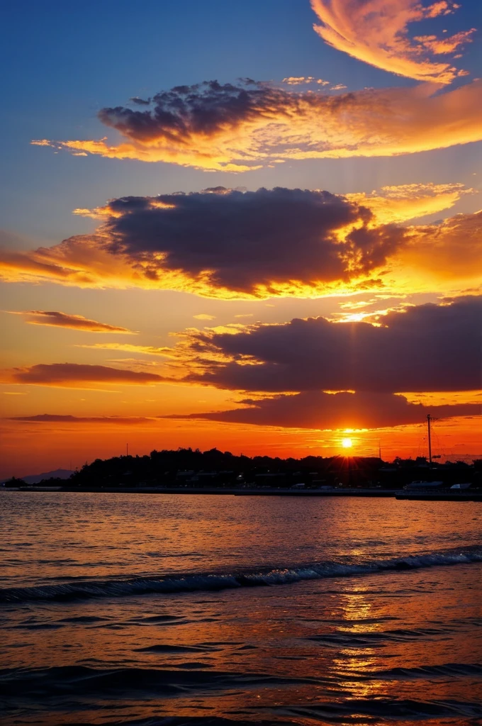 ((best quality)), ((masterpiece)), (detailed), beautiful sunset sky picture