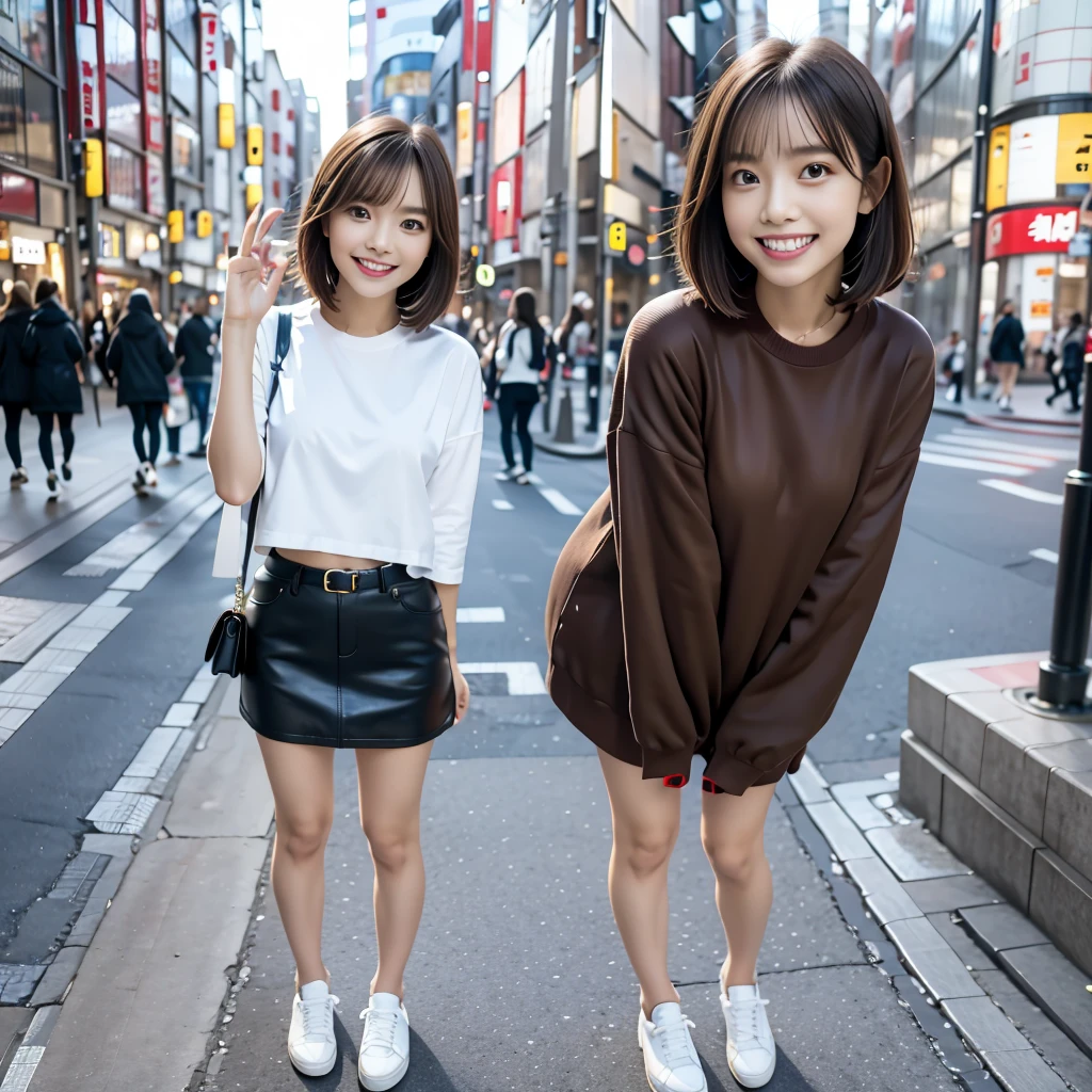 Highest quality,master piece,bloom,a girl, one girl,solo focus,bokeh,alone,full body,standing,posing,4K,8k,raw photo,short brown hair,watch,big eyes,Japanese women,Age 25,healthy,maternal,positive,bright,kind,Beautiful Skin,Fair skin,Highest quality,4K,8k,masterpiece,Young and beautiful,Attractive woman,Dcup Bust、An innocent smile、smile、teeth、The background is the city、Casual Style、sneakers、one girl、Accurate hands、Accurate legs、Detailed hands and fingers、Anatomically correct body、one girl,one girl,very nice lady,one girl
