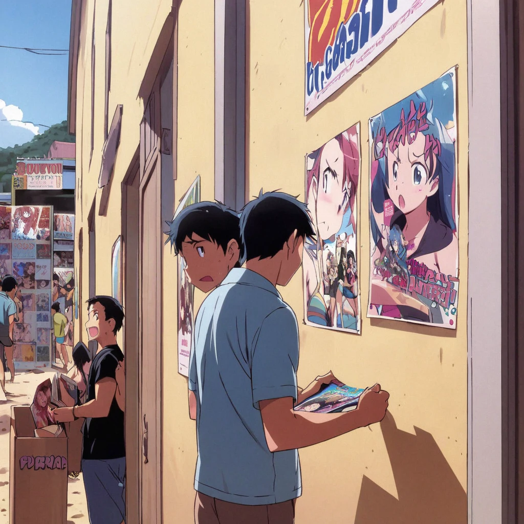 praia, poster, boys and girls, manga, funny