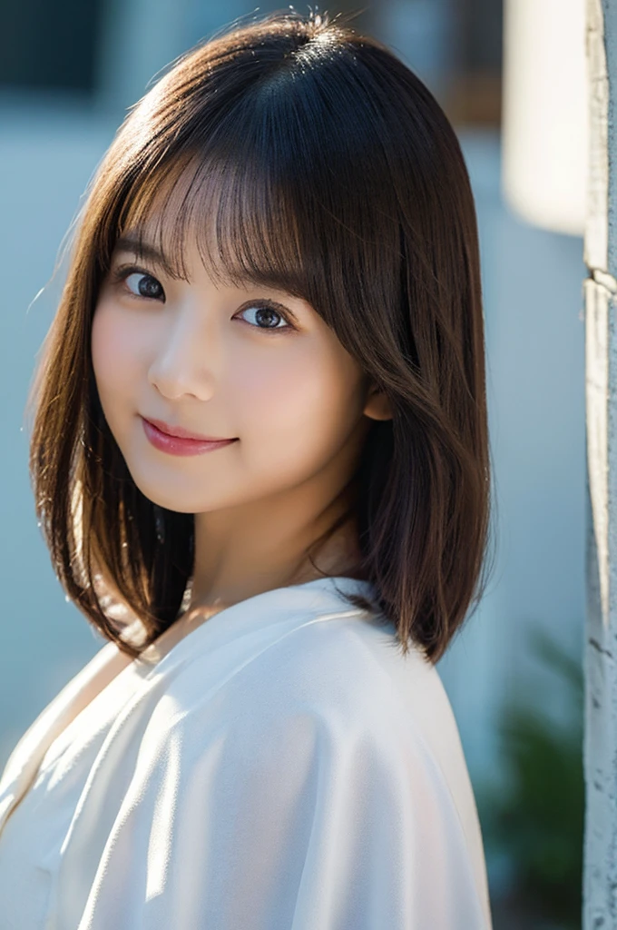hyper realistic detail, (8k, RAW Photos, Top image quality, A masterpice:1.2), (Exquisite beautiful eyes: 1.2), ((1girl in)), (独奏)), (bathrobe:1.4) , (walk:1.2), chest, (finely detailed  eyes and detailed face:1.3), (beautiful and clear background:1.2), (extremely details CG, Ultra-detailded, Best Shadows:1.1), ((depth of ﬁeld)), (water colour),, bare shoulder, Flowers and petals, beautiful concept illustration, (illutst:1.1), (extremely fine and beautiful:1.1)、(Perfect details:1.1)、ram、firework、by night、Realstic、Live Action、a smile、、((No makeup))、(Realistic、Photorealistic、Ultra-detailed、Best detailed skin、Highest quality、masterpiece、超A high resolution)、Cute Japanese Woman、16 years old、High school girl、Young girl、1 girl、Has bangs、double eyelid、Drooling eyes、Big black eyes、attractive、purity、かわいいsmile、自然なsmile、Watch it here、Realistic肌タイプ、Fluffy hair、Red cheeks、The wind is blowing、illumination、The light is coming from behind、Medium Bob Cut、smile、smile
