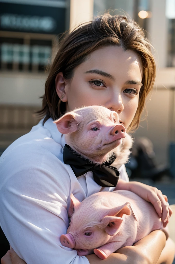 Dicaprio-like pig