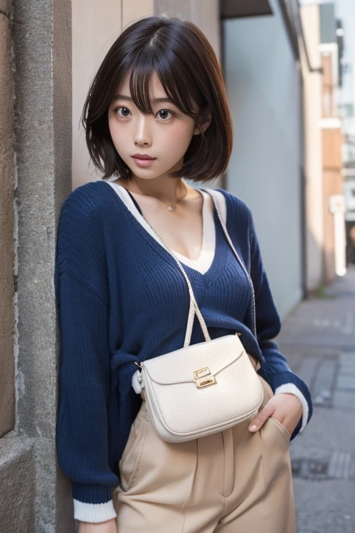 Similar to Satomi Ishihara C cup short hair I'm taking a class at high school, sitting by the window Wearing a sailor uniform Blue sky outside the window