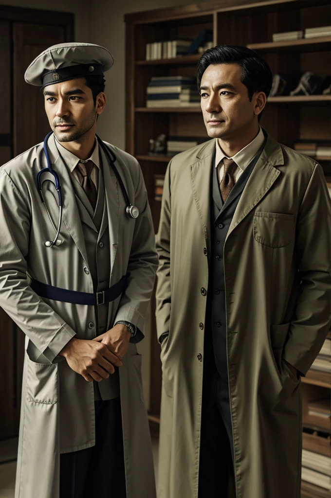 Anime a doctor and a man in the old army