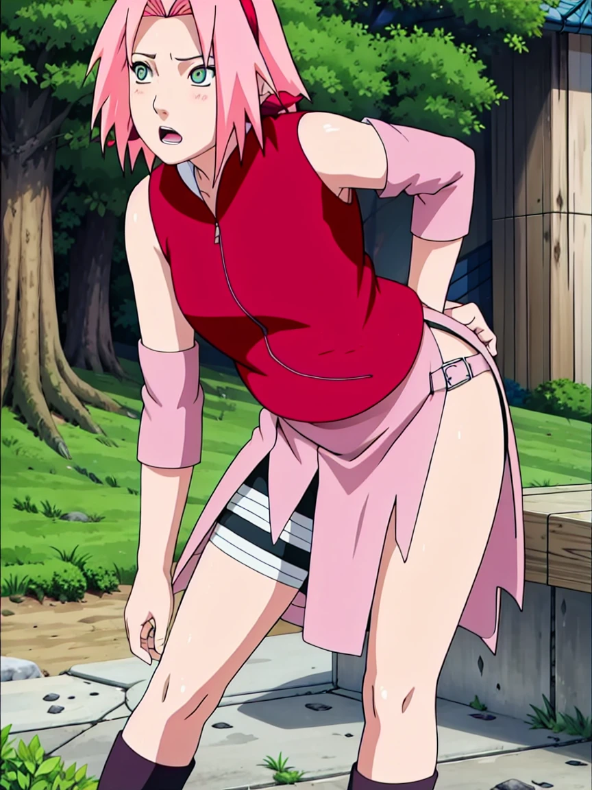 Sakura Haruno nude,wide hips,NSTDA.,(( naked,Torn shirt,full body,Show your butt, In the forest,open shirt,nipple))（（Blush，awestruck，vision，））Masterpiece， nonsense ， （complicated details）， （colorful）， light， Very detailed CG unity 8k wallpaper. ，1 woman， alone，（shy，lying on the couch，plush toys，，nighttime，Blush，awestruck，sweatออก，蕾丝set， ），sweat，Blush，Blush1.5，Blush，Medium bust，（（set，vest，shorts，black stockings，luxury hotel，nighttime，）），（set，strap，shorts，lying on the bed，uncomfortable expression，open mouth，saliva），（（无肩带set，））