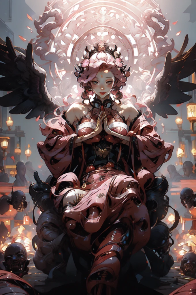 Ideal Beautiful Girl、Archangel、smile、Very cute pink ta dress
