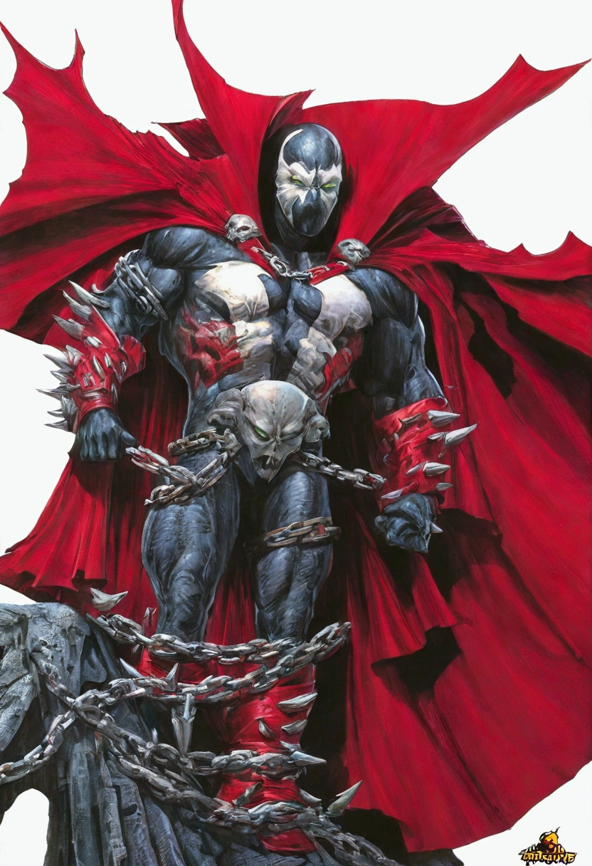 Create an image of the most hyper realistic detailed tod McFarlane spawn.