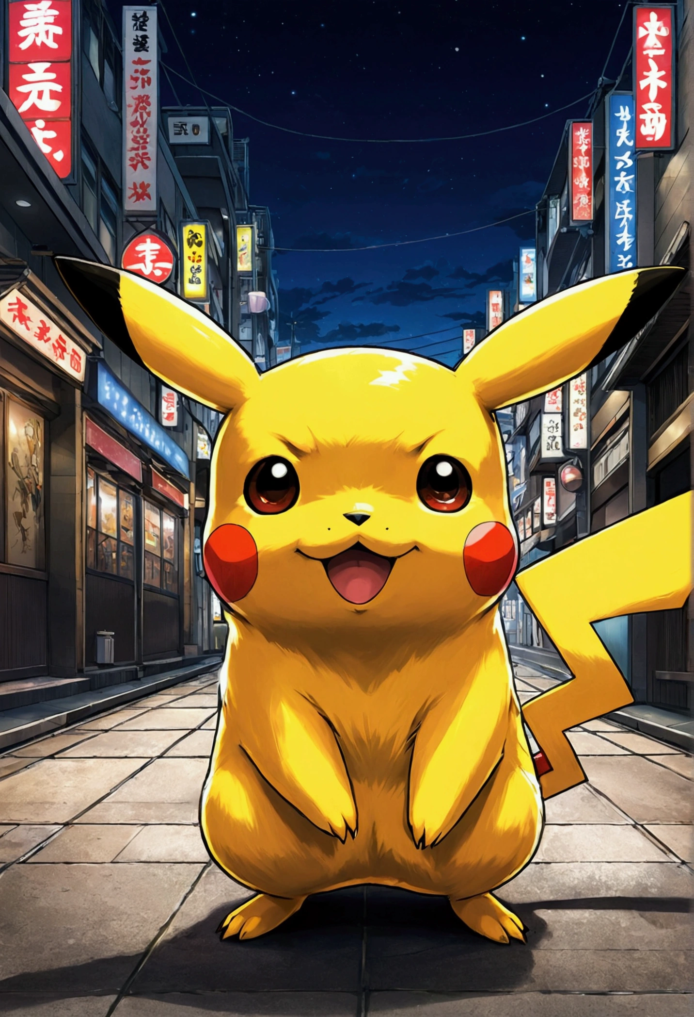 Pikachu、Anime Style
