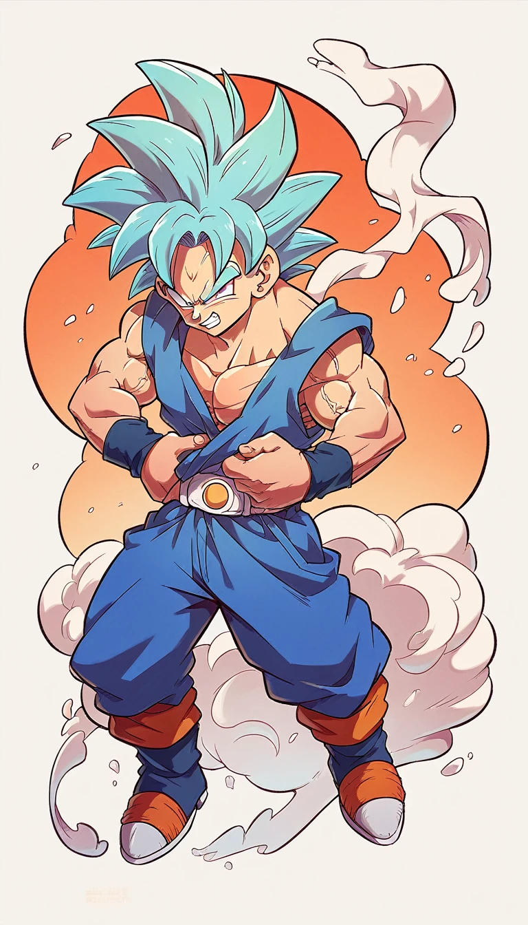 Goku from the anime dragon ball z