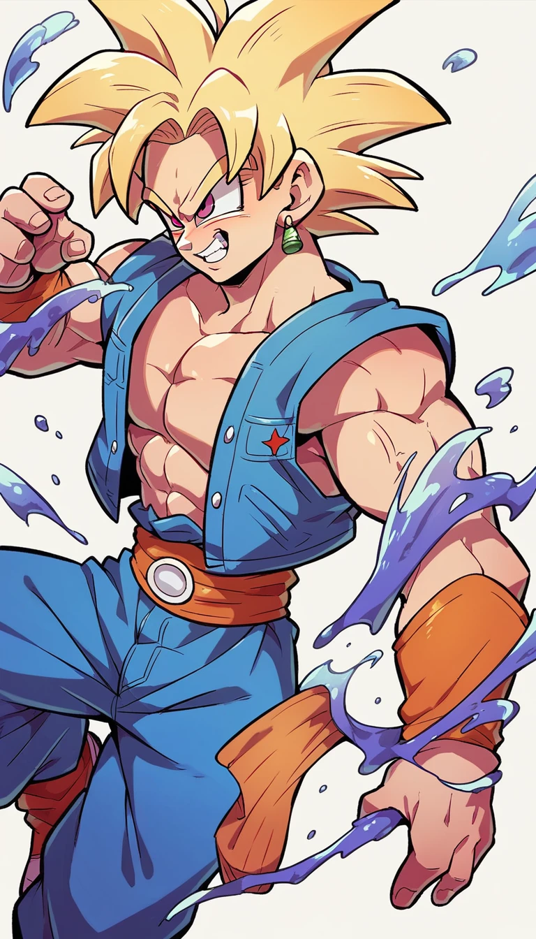 Goku blonde from the anime dragon ball z