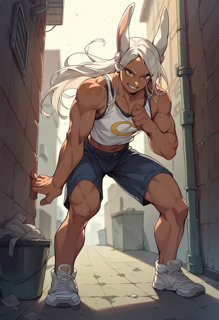 Little boy who is in an alley with Mirko