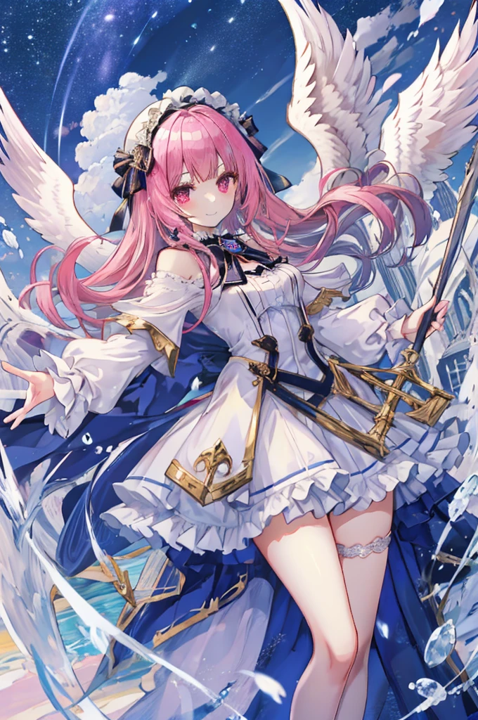 Ideal Beautiful Girl、Archangel、smile、Very cute pink ****ta dress