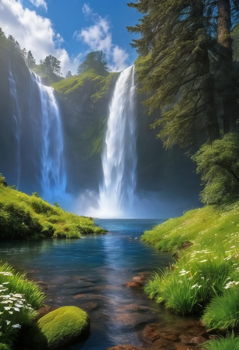 From the Eyes of Water"
Description:
Imagine you are a droplet of water. Describe the most beautiful sights you have witnessed on Earth during your journey through rivers, lakes, oceans, and skies. Include vivid and poetic descriptions of landscapes, wildlife, and natural phenomena.
Narrative:
Begin your journey in a pristine mountain stream, cascading over moss-covered rocks.
Flow through lush, green valleys where deer come to drink and wildflowers bloom along the banks.
Merge into a mighty river, gliding past ancient forests and through vibrant cities.
Drift through serene lakes, reflecting the sky and the surrounding mountains.
Witness the grandeur of waterfalls, where rainbows dance in the mist.
Travel to the depths of the ocean, where colorful coral reefs teem with life.
Rise to the sky, becoming part of a majestic cloud, drifting over breathtaking landscapes.
Fall back to Earth as gentle rain, nourishing the soil and bringing life to all it touches.
Key Points to Include:
Mountain Streams:
Crystal-clear waters.
Moss-covered rocks.
Sunlight filtering through trees.
Lush Valleys:
Green landscapes.
Deer and wildlife.
Blooming wildflowers.
Mighty Rivers:
Ancient forests.
Vibrant cities.
Flowing waters.
Serene Lakes:
Reflective surfaces.
Surrounding mountains.
Tranquility.
Waterfalls:
Majestic falls.
Dancing rainbows.
Misty surroundings.
Ocean Depths:
Coral reefs.
Marine life.
Deep blue waters.
Clouds and Sky:
Majestic clouds.
Drifting over landscapes.
Sky’s view.
Gentle Rain:
Falling to Earth.
Nourishing soil.
Bringing life.
