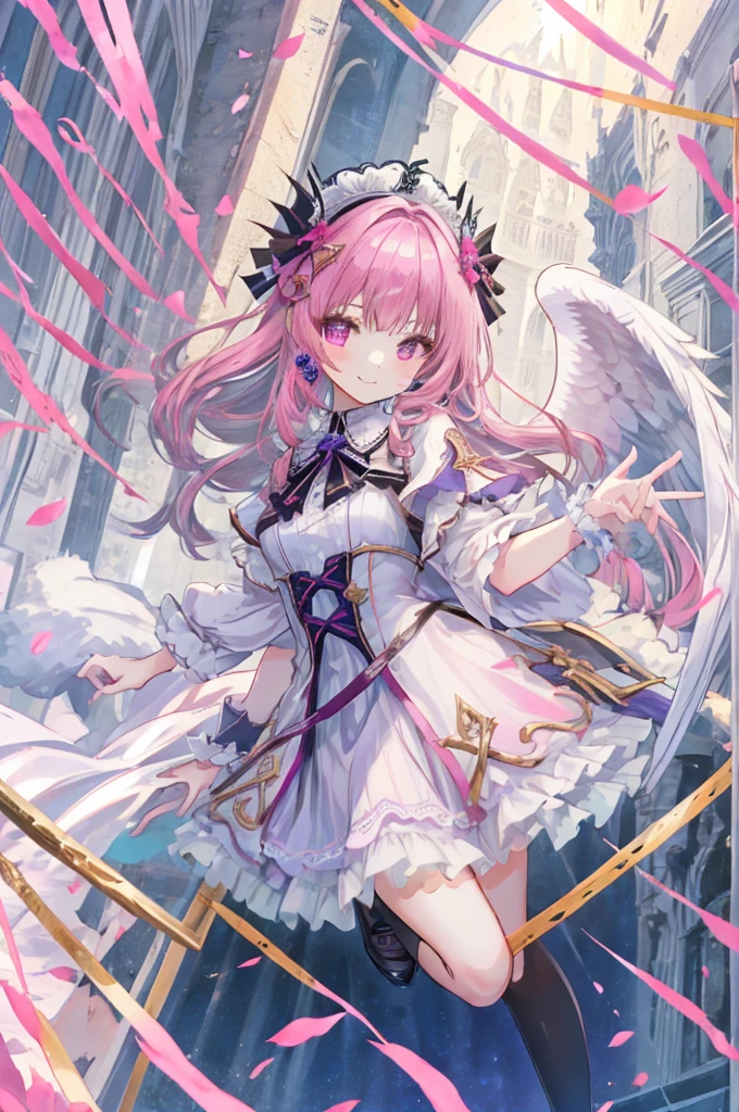 Ideal Beautiful Girl、Archangel、smile、Very cute pink ta dress
