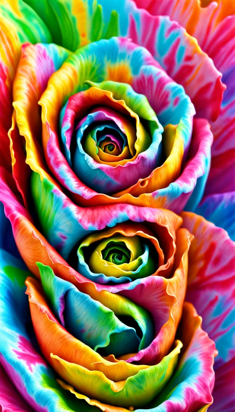 a 3D tie-dye portrait of a single rose melting with dripping paint, beautifully lit, ultimately detailed, trippy, ultimate vivid colors, ultimate resolution, ultimate enhancements, 