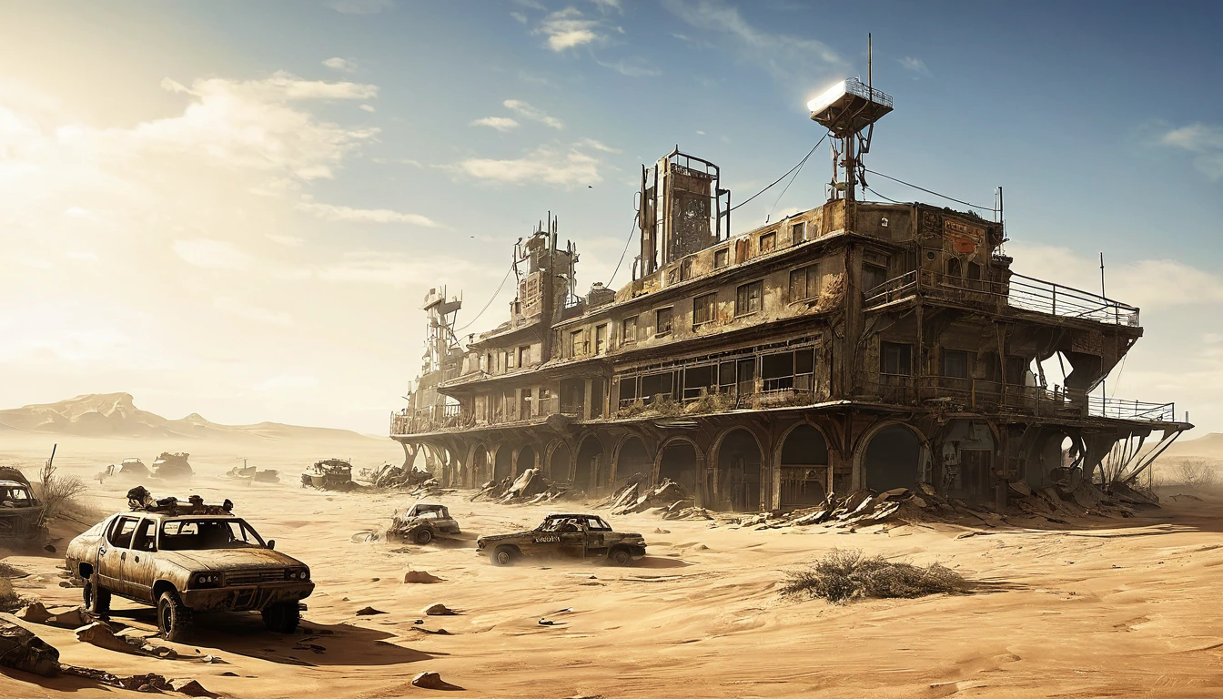 ship city desert post apocalyptic