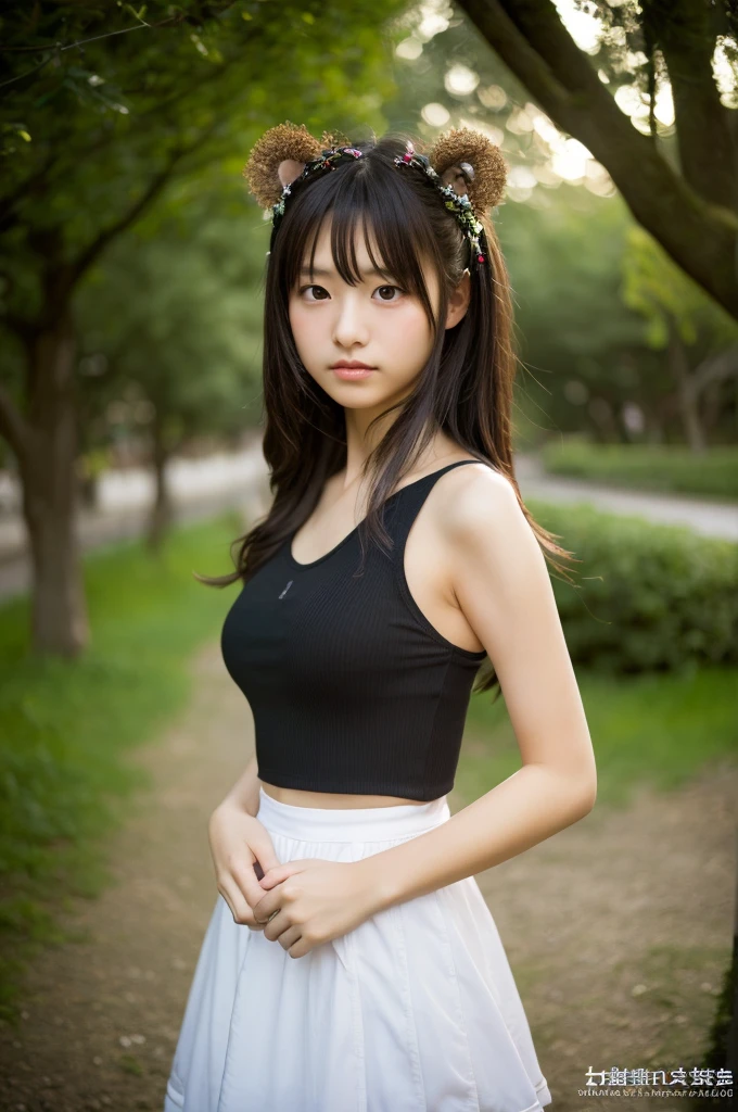 ((highest quality, masterpiece :1.3)), Photorealistic、Ultra-high resolution、Natural skin texture、Hyperrealism、Photograph from the knee up、Beautiful Japanese girl in her early teens、Ring Girl Costume、Larger breasts、A look of contempt、Glaring at the enemy