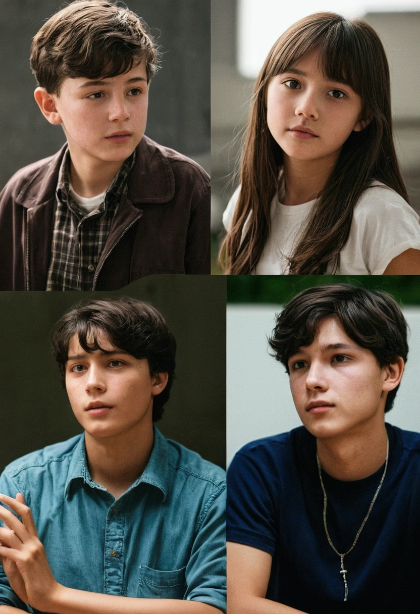 5 young men and a young lady reading
