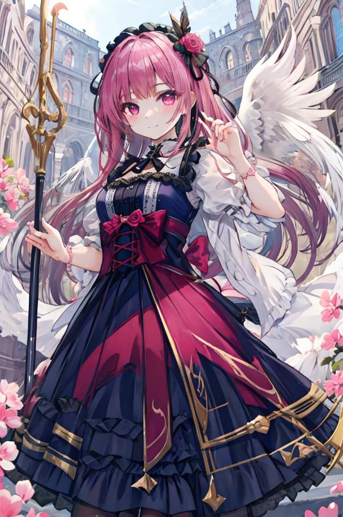 Ideal Beautiful Girl、Archangel、smile、Very cute pink ****ta dress