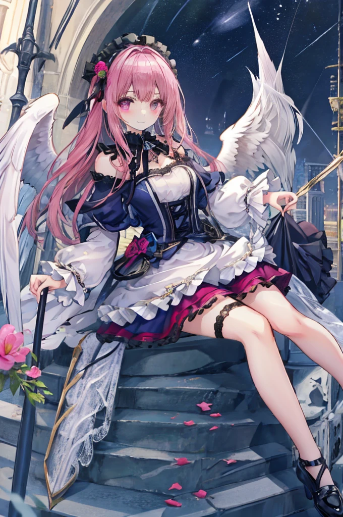 Ideal Beautiful Girl、Archangel、smile、Very cute pink ****ta dress