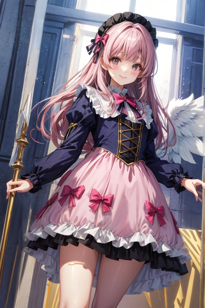 Ideal Beautiful Girl、Archangel、smile、Very cute pink ta dress