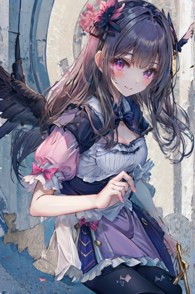 Ideal Beautiful Girl、Archangel、smile、Very cute pink ****ta dress