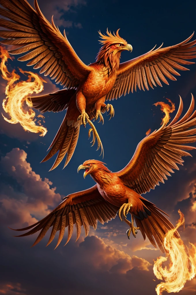 Make a mutation between the phoenix and the kitzune and join their DNA 