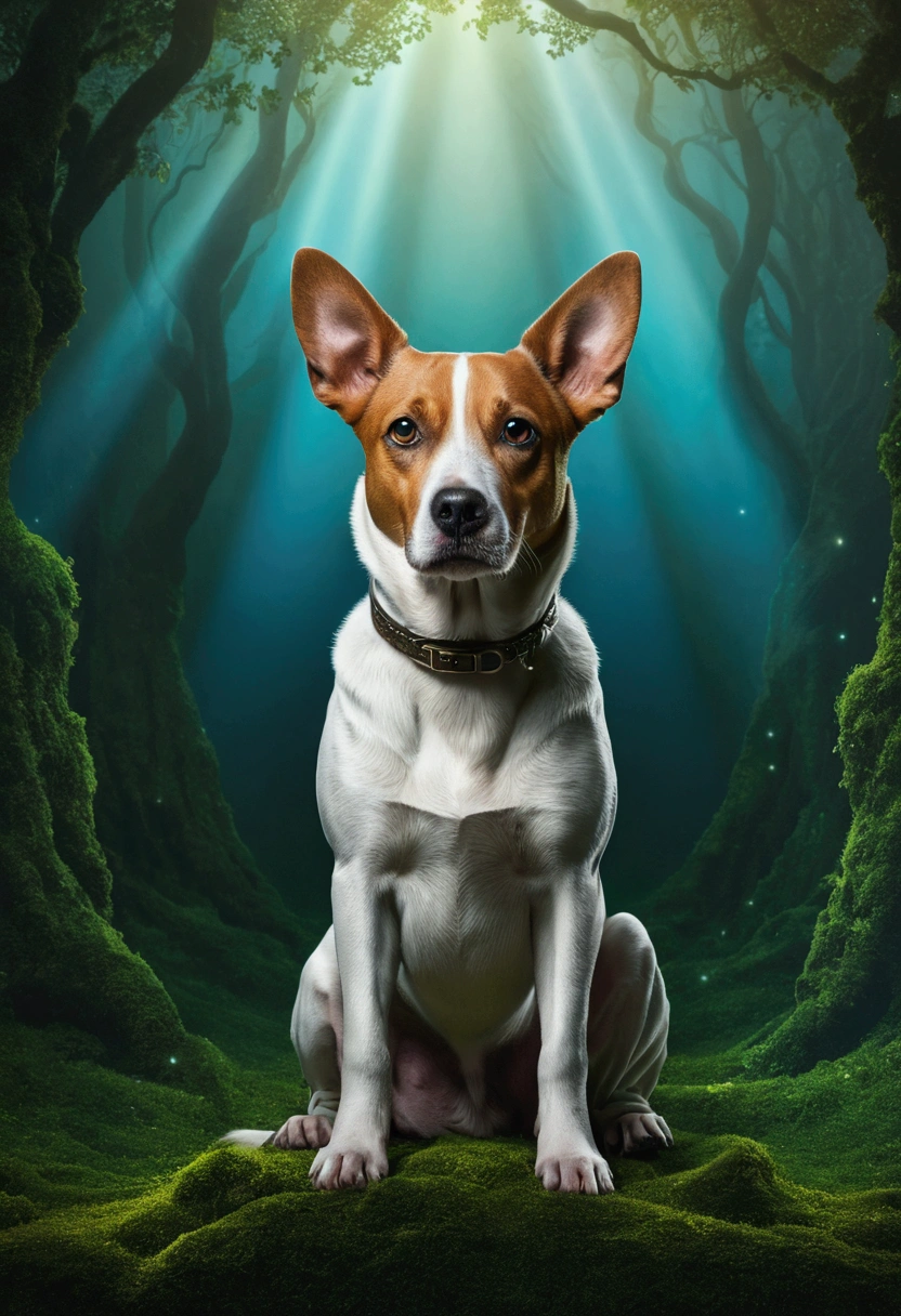 ​masterpiece, 4K Vektorgrafik, optical illusion dog 