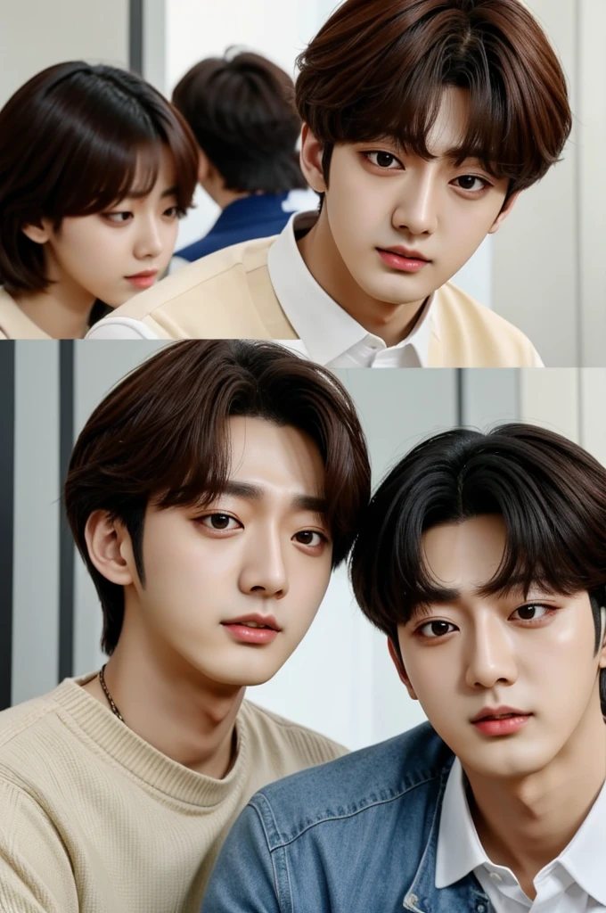 Soobin (TXT) strangle Huening Kai (TXT)