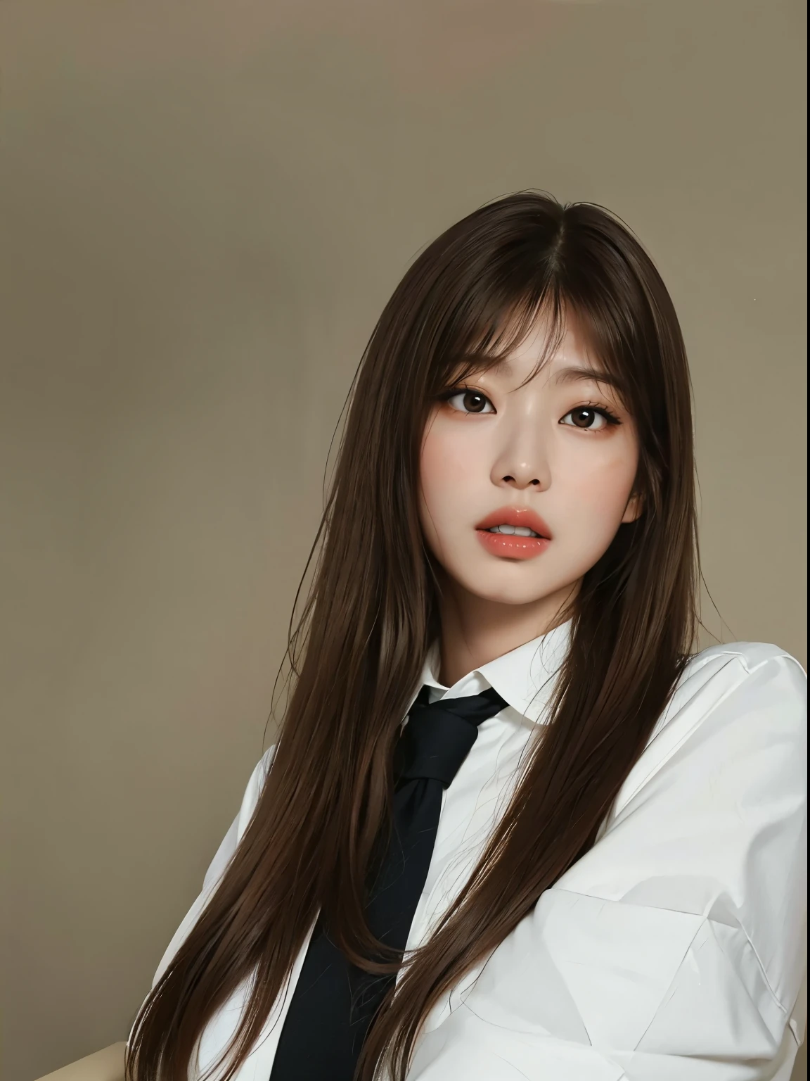 Jennie Kim with curly hair 