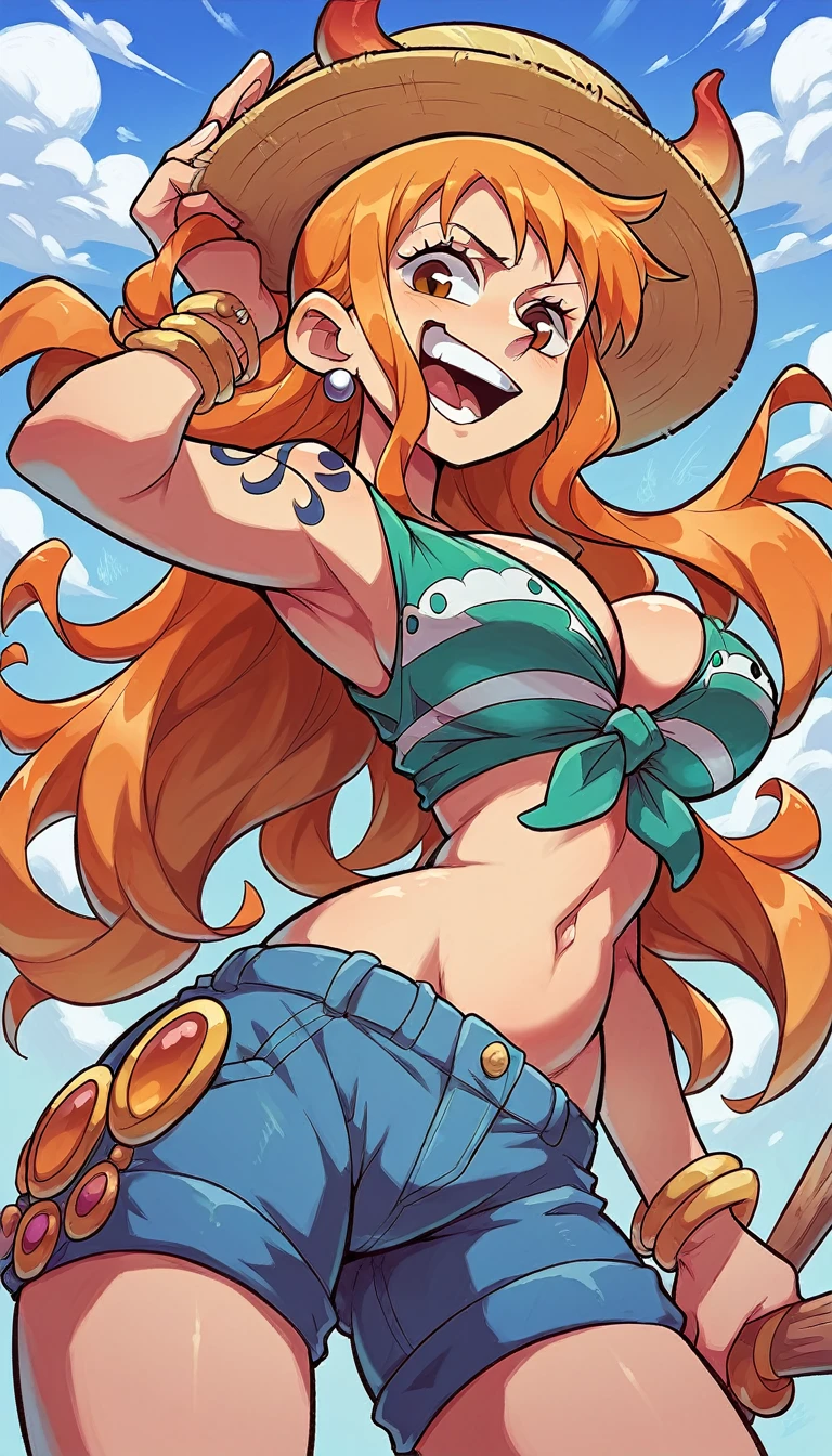 Imagine Nami from the one piece anime