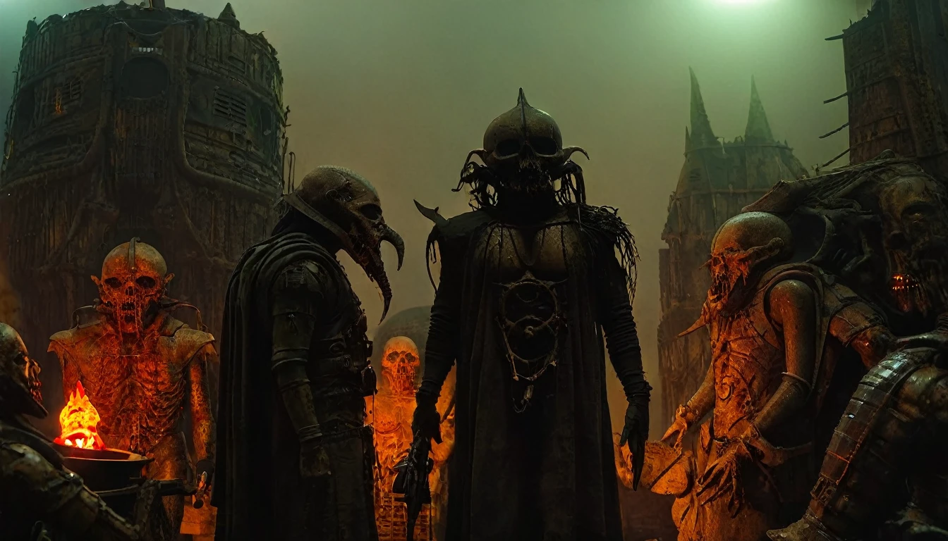 in (medium full shot:3.1) in (back view:3.1) of lot of characters from a movie for slave girls from beyond infinity, inspired by Zdzislaw Beksinski and Greg Rutkowski, futuristic apocalypse, stalenhag, metal album cover, gwar, heavy metal band promo, wayne barlowe, (daytime lighting:2.1), (with Creepy, Sci-Fi, Fantasy and Horror:2.9) retro sci fi, Horror movie, very detailed body, moody, epic, ((Cinematic film)), ((Ultra Detailed)), Complex, ((Sharp Focus)), Object Texture, Studio Photo, Complex Details, ((Highly Detailed)), Photo Real Style, ((Hyper-realistic)), High Dynamic Range, ((Realistic Textures)), 8K UHD, Nikon D 850, Kodak Portra 400, Fujifilm XT, (rich colors), (3D rendering:3.1)