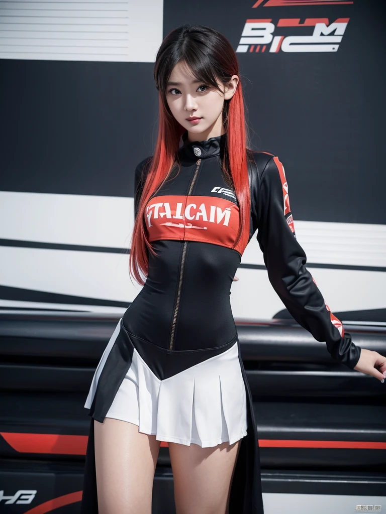 25 year old female, born on Mars, red hair, red eyes, cute, working at Mars orbital station, mobile mecha pilot, glamorous, camisole panties, round butt, wedgie panties

