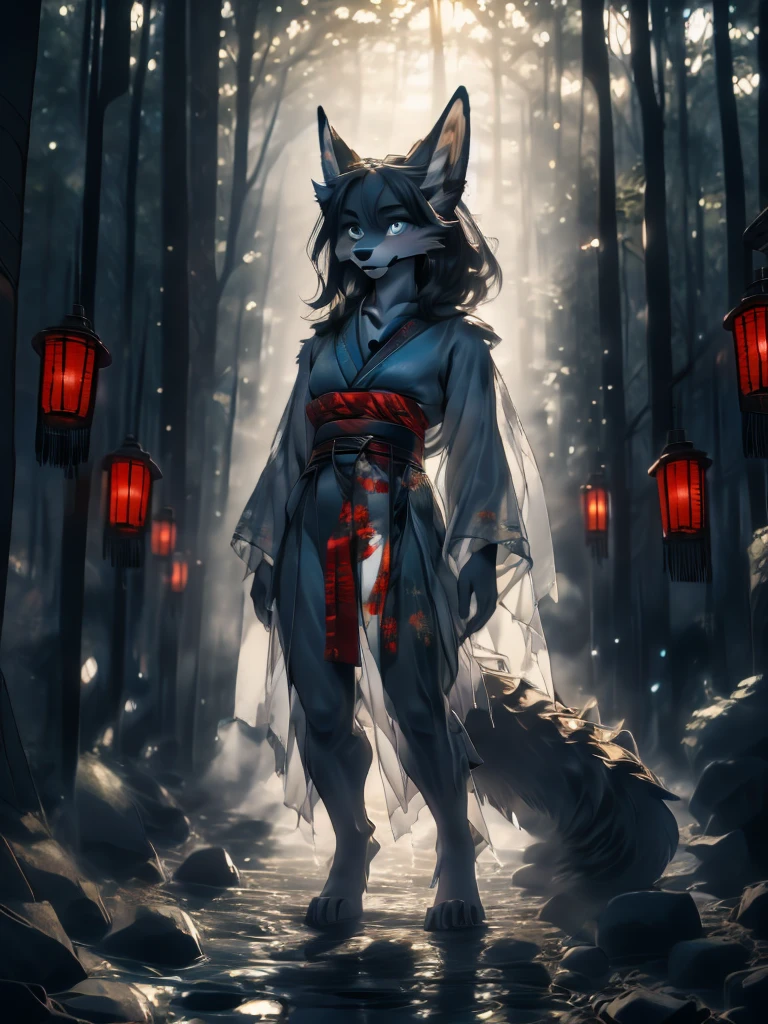 Miku Hatsune x vixen high definition good anatomy agregar_detalle:1, pelaje azul,Orejas de Kitsune, tribal tattoo agregar_detalle:1, cute girl agregar_detalle:1, feudal priestess clothing agregar_detalle:1, japanese shrine landscape night agregar_detalle:1,japanese marsuri add_detail japanese shrine costume agregar_detalle:1, agregar_detalle:1, fullbody  barefoot agregar_detalle, highly detalleed face, deep aqua iris agregar_detalle:1 lighting eyes agregar_detalle:3, garras de lobo, sharp fangs agregar_detalle:1, wild slut agregar_detalle:1, barefoot agregar_detalle:3