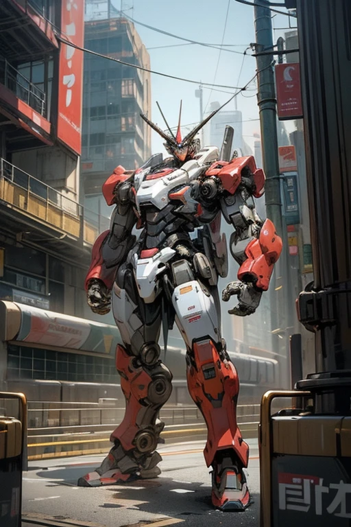 Toilet Robot,Toilet Robot Arm,Super Robot,Giant Robot,Break Standing in the big city.,Retro,masterpiece,best quality,super detailed,super fine illustration,8k,