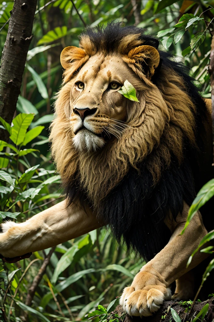 Lion in jungle
