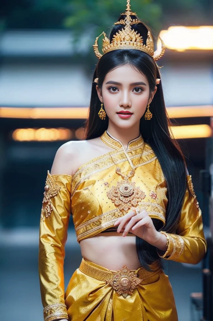 beautiful girl ,Thai women&#39;warrior, walking at thai measure, dynamic poses, Thai Noi, long ponytail,black eyes,abdominal muscles, plump body, rounded chest, (big breast:1.3), Hold the bow in your hand and aim at the target.. , rift, morning sun, staring at the viewer, (dynamic poses), ((face details)), Double eyelids, That&#39;s finished., realistic, Masterpiece, Highest quality, lens flare, shade, old measure, measure, [[Chromatic aberration]], By Jeremy Lipking, By Antonio J.... Manzanedo, Digital Painting, HDR, high contrast
