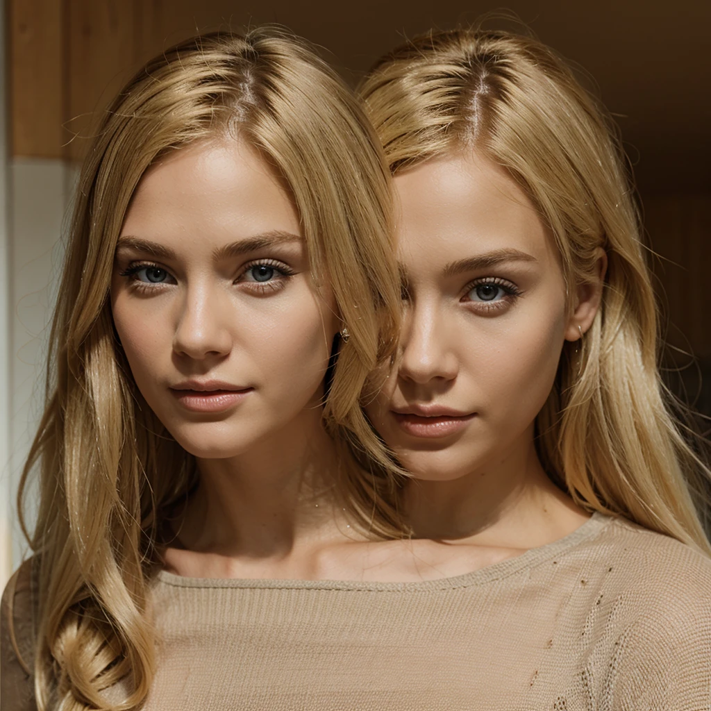 Blonde with . super realistic