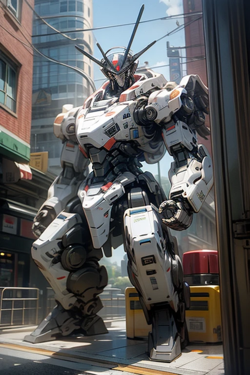 Toilet Robot,Giant Robot,In town