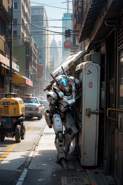 Toilet Robot,Giant Robot,human_phi,droid,meca,break in the city