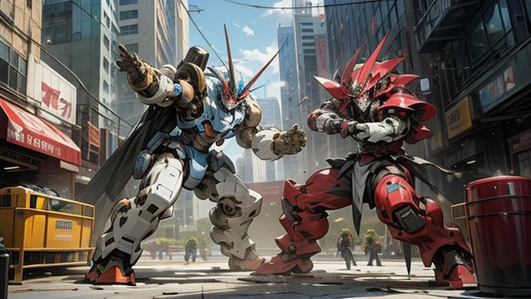 Toilet Robot,Giant Robot,super Robot,meca,break in the city,Break Robot fighting monster