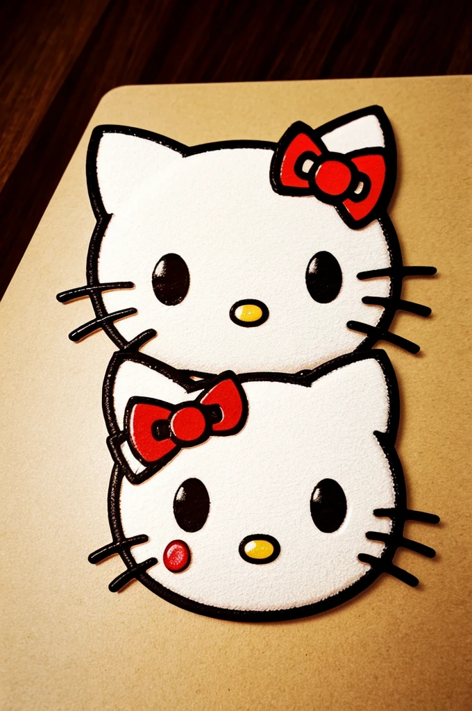 Generates a very cute and semi-realistic Hello Kitty logo 