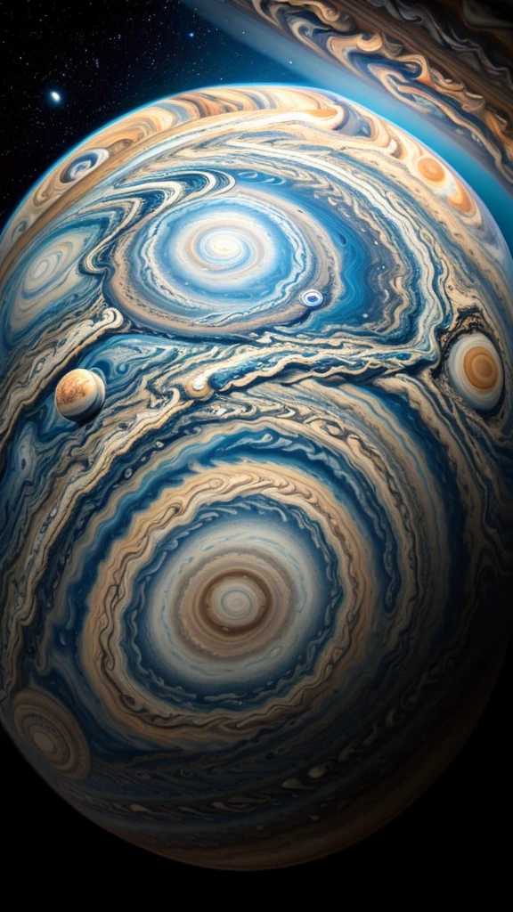 a giant gas planet jupiter, detailed realistic planet jupiter, ultra detailed planet jupiter, hyperrealistic jupiter planet, photorealistic jupiter planet, 8k ultra detailed jupiter planet, 4k high resolution jupiter planet, extremely detailed jupiter atmosphere and clouds, beautiful colorful jupiter storm, swirling jupiter storm clouds, dramatic jupiter storm, stunning jupiter planet, majestic jupiter planet, breathtaking jupiter planet