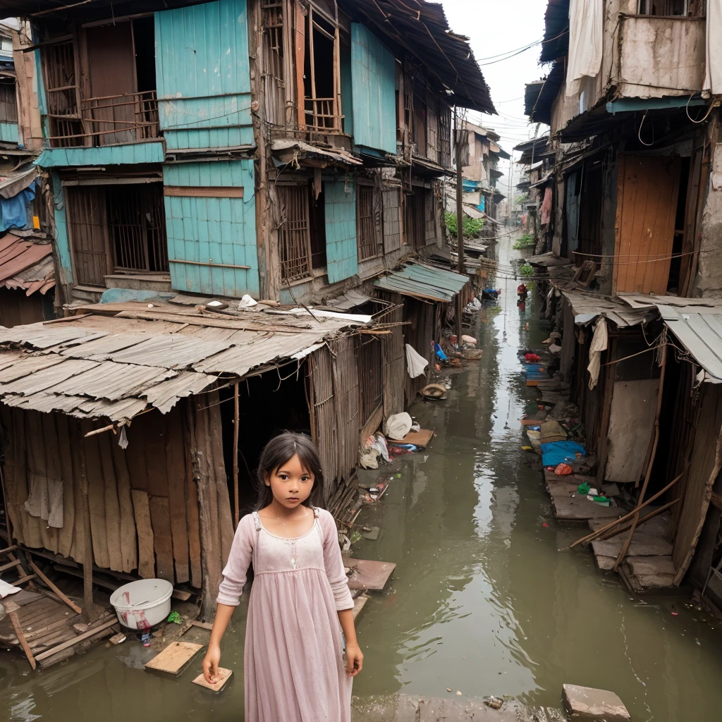 developing country、Little Woman、See-through、Slums